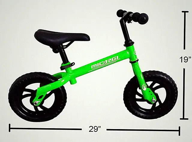 10" Balance Kids Bike Straight Tube Learn To Ride Toddler for 1-2 Years Old Boy