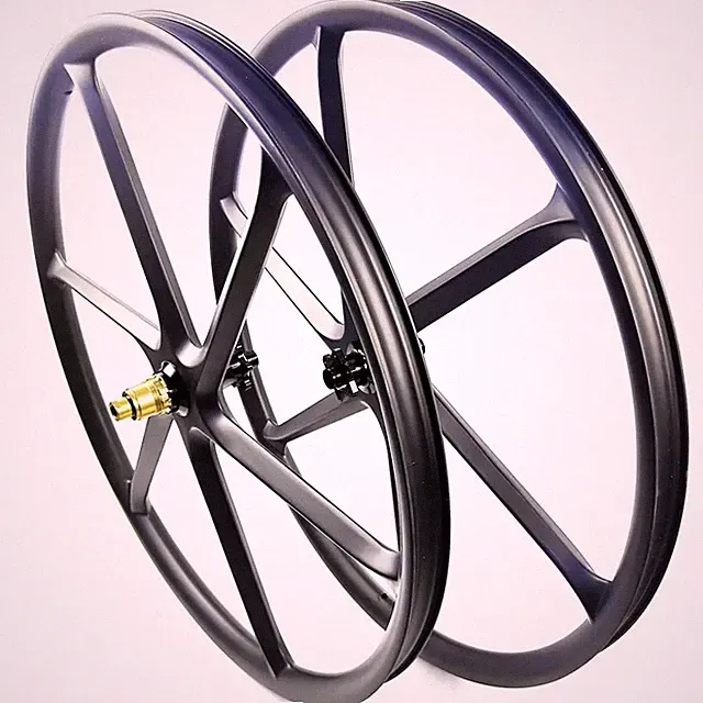 29er Mmountain bike Carbon 6 Spokes Wheels 36mm Width*25mm Depth Bicycle Wheels