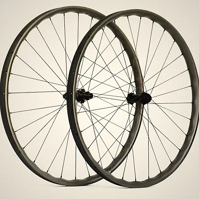 29in MTB XC Carbon Wheelset Tubeless Wave Rims 23.5mm Depth Boost Ratchet Hub