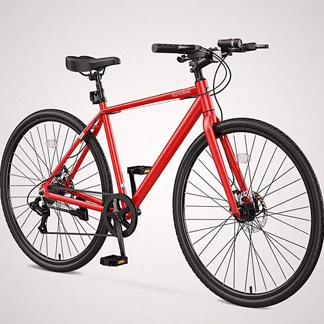 700C Hybrid Bike for Adults - Aluminum Step-Over Frame, Available in M & L Sizes