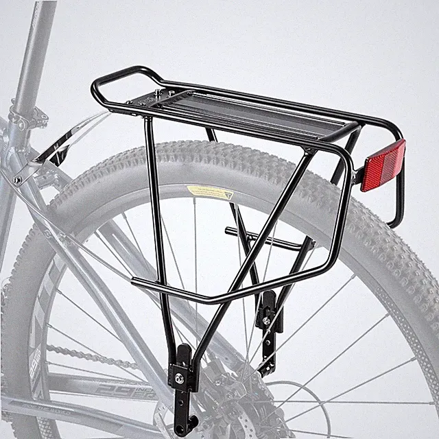 Adjustable Rear Bike Rack - Large Capacity for 26"-29" Frames, Disc/Non-Disc