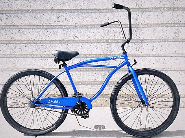 Blue 29" Steel Men's Beach Cruiser Bike Single Speed Coaster Brake 12G Spokes