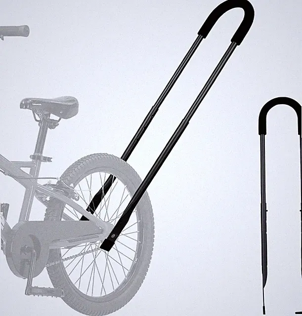 Children Cycling Bike Safety Trainer Handle Balance Push Bar 12-24, a-black