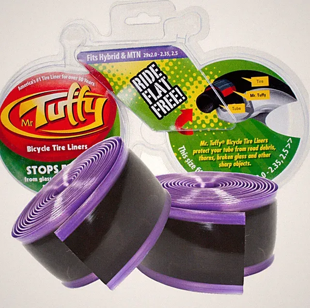 Mr. Tuffy 29x2.0-2.35 Hybrid/MTN Purple Pair of Bike Tire (2) Liners Stops Flats
