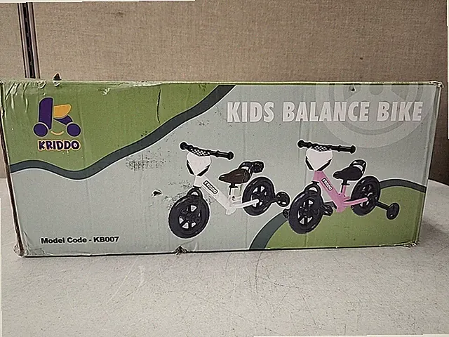 NEW Kriddo 2-in-1 Kids Tricycle & Toddler Balance Bike. Black