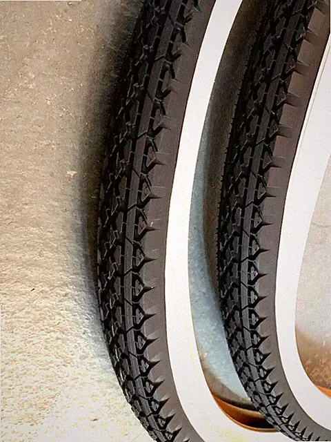 Pair DURO Bicycle Tires 29" x 2.125 White Wall BMX Cruiser Bikes