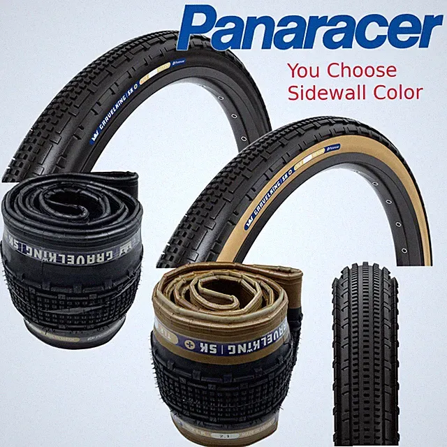 Panaracer GravelKing SK+ 29 x2.1 TLR Bike Tire /Blackwall or Brownwall
