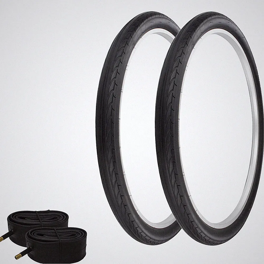PRO+ Bicycle TIRES 29" x 2.125" All Black SEMI-Slick CITY (2) TIRES & TUBES