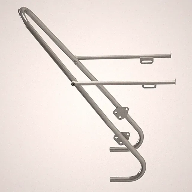Tubus Tara Lowrider Front Rack - Stainless Steel, Compatible with 26"/700c Bikes